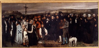 Temetés Ornansban. Gustave Courbet (1819-1877) festménye alkotó: Gustave Courbet