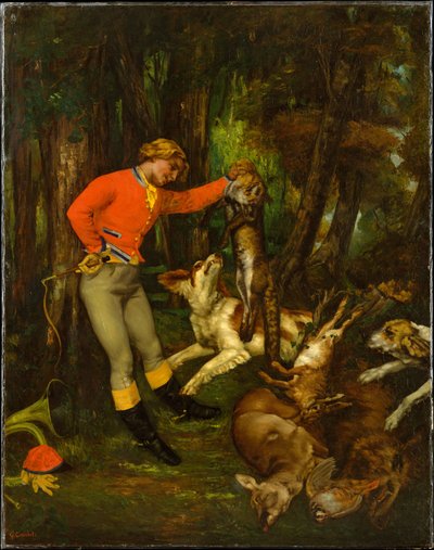 A vadászat után alkotó: Gustave Courbet