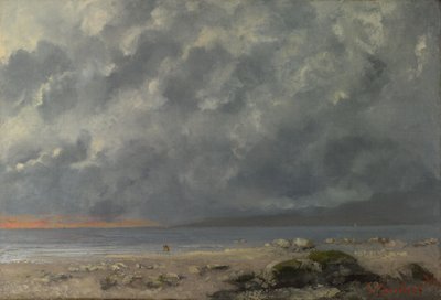 Tengerparti jelenet alkotó: Gustave Courbet