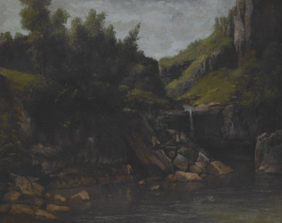 Cascade in a Rocky Landscape, 1872-1874 körül (olaj, vászon) alkotó: Gustave Courbet