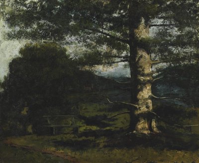 Cédrusfa Hauteville-ben alkotó: Gustave Courbet