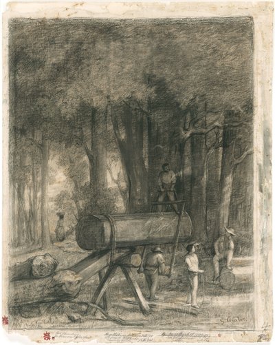 Courbet - A favágók, 1860 alkotó: Gustave Courbet