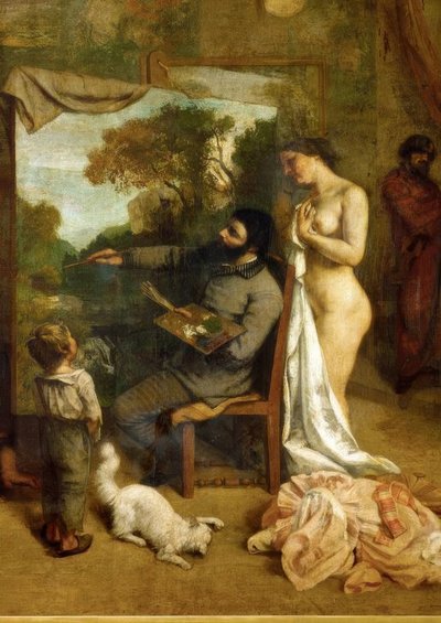 A stúdió alkotó: Gustave Courbet
