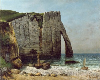 Étretat sziklái alkotó: Gustave Courbet