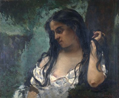 Cigány a tükörképben alkotó: Gustave Courbet