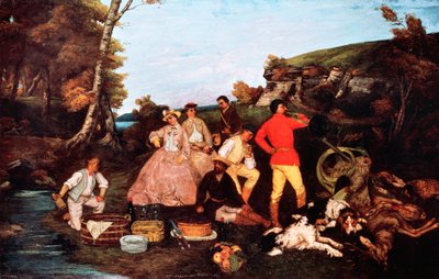 Hallali (The Hunting Meal vagy The Deer Hallali) alkotó: Gustave Courbet