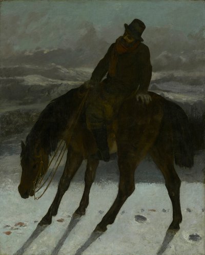 Vadász lóháton alkotó: Gustave Courbet