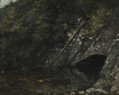 Tájkép La Source Bleue-ből alkotó: Gustave Courbet