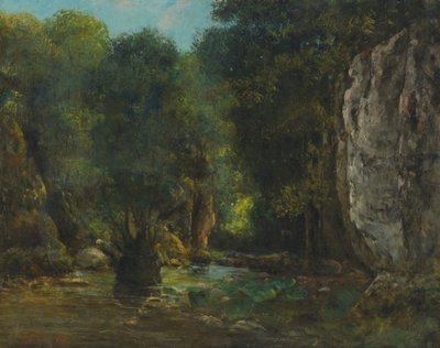 Le Puits Noir (a Loue-szurdok) alkotó: Gustave Courbet