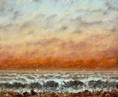 Tengeri (olaj, vászon) alkotó: Gustave Courbet