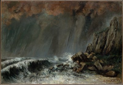 Tengeri: A víztölcsér alkotó: Gustave Courbet
