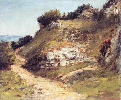 Út a sziklákban alkotó: Gustave Courbet