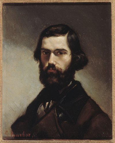Jules Vallès (1832–1885) író portréja. alkotó: Gustave Courbet