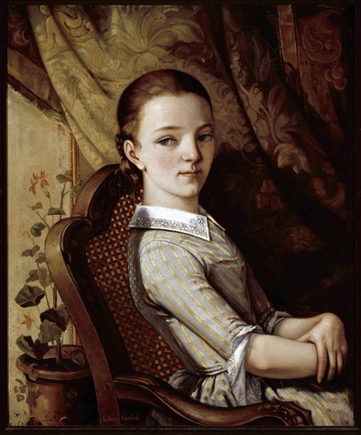 Juliette Courbet portréja (olaj, vászon alkotó: Gustave Courbet