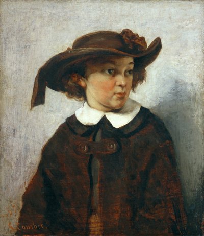 Egy fiatal lány portréja alkotó: Gustave Courbet
