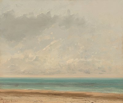Nyugodt tenger. 1866 alkotó: Gustave Courbet