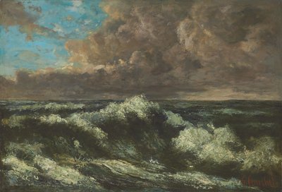 Tengeri tájkép; Tengeri tájkép, 1870 körül alkotó: Gustave Courbet