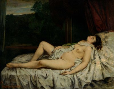 Alvó akt alkotó: Gustave Courbet