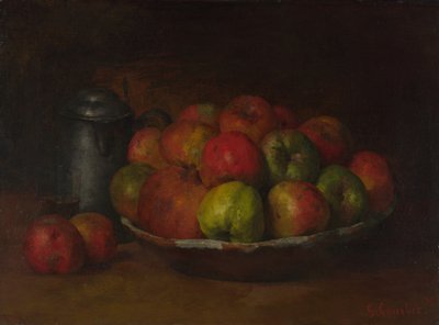 Csendélet almával és gránátalmával, 1871-1872 alkotó: Gustave Courbet