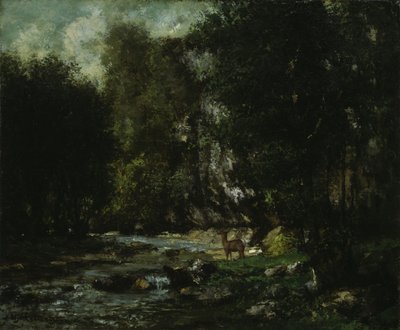 A Les Puits-Noir patak, c. 1855. alkotó: Gustave Courbet