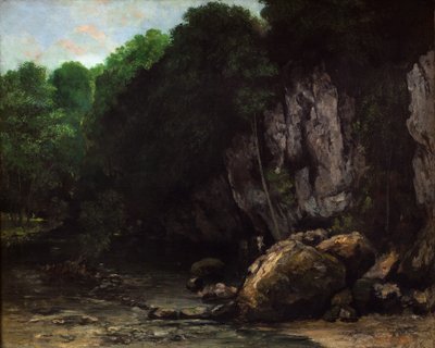 A Fekete kút patakja,1865 (olaj, vászon) alkotó: Gustave Courbet