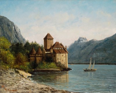 Chillon vára, Este, 1872 körül alkotó: Gustave Courbet