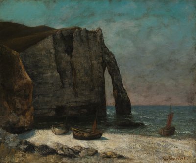 Az Étretat-i szikla, 1872 után. alkotó: Gustave Courbet