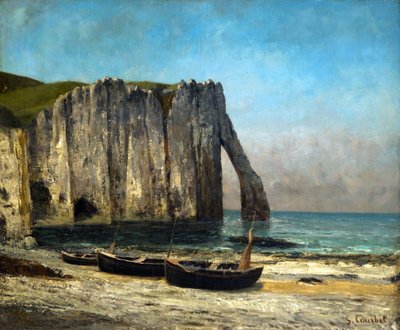 A sziklák Étretatban, 1869. alkotó: Gustave Courbet