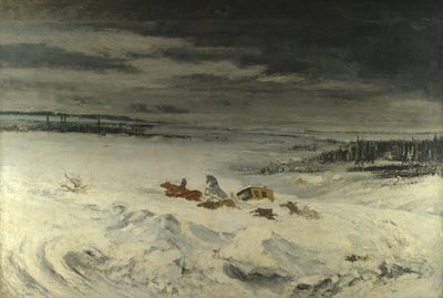 A szorgalom a hóban, 1860 alkotó: Gustave Courbet