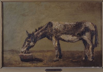 A szamár, 1862-1863 között (olaj, vászon) alkotó: Gustave Courbet