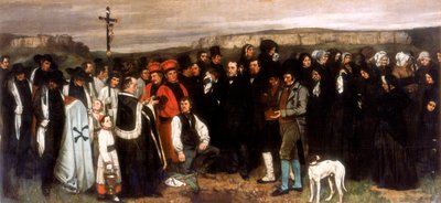 Temetés Ornansban, 1850 alkotó: Gustave Courbet