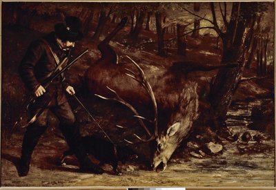 A német vadász (olaj, vászon alkotó: Gustave Courbet