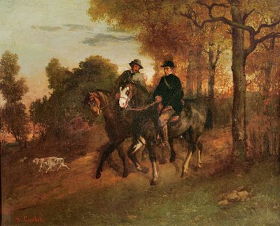 A visszatérés a vadászatból, 1857 alkotó: Gustave Courbet