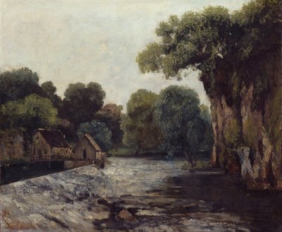 A gát a malomban, 1866 alkotó: Gustave Courbet
