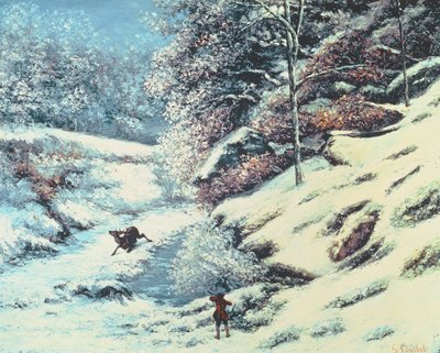 A sebesült szarvas, 1869 körül alkotó: Gustave Courbet
