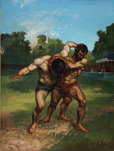A Birkózók alkotó: Gustave Courbet