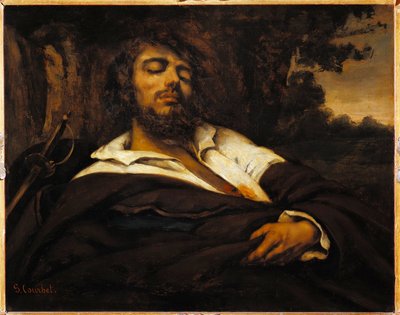 A festő önarcképének sebei. (olajfestmény alkotó: Gustave Courbet