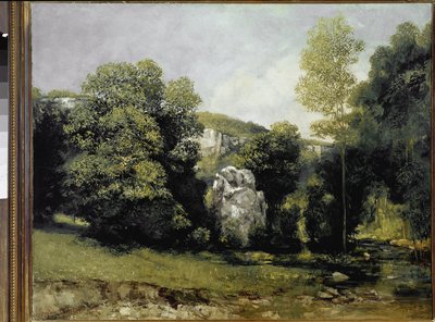 Kilátás a Bréma folyóra (olaj, vászon alkotó: Gustave Courbet