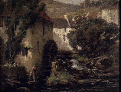Vízimalom (olaj, vászon) alkotó: Gustave Courbet