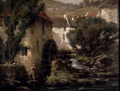 Vízimalom, 19. század. alkotó: Gustave Courbet