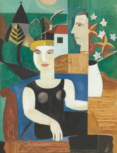 A művész és felesége a holdfényben (Mi a Deurle-ban) alkotó: Gustave de Smet