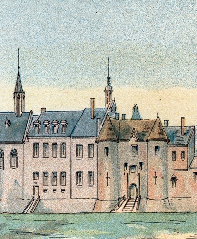 Kilátás Plessis-les-Tours kastélyára alkotó: Gustave Demoulin