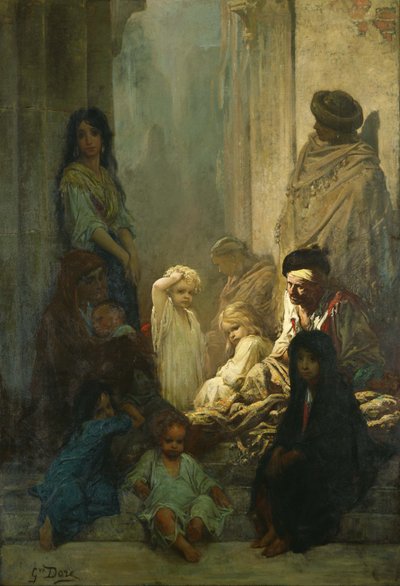 La Siesta, spanyolországi emlékek. alkotó: Gustave Dore