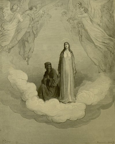 Gustave Doré - Paradiso, c. XXI, 1-3. v. alkotó: Gustave Dore