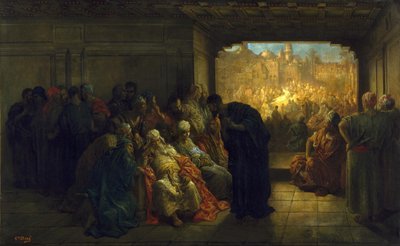 Kajafás háza alkotó: Gustave Dore