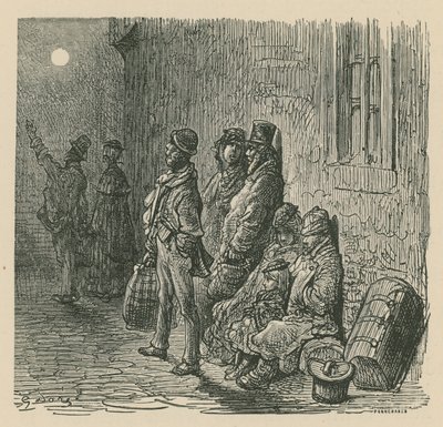 A londoni élet egy jelenete alkotó: Gustave Dore