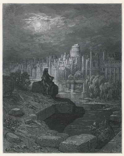 Egy új-zélandi utazó, aki London romjain elmélkedik alkotó: Gustave Dore