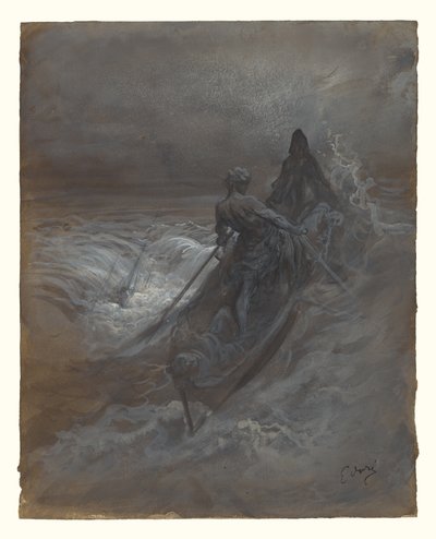 A hajótörés után - Terv Coleridge The Rime of the Ancient Mariner című művéhez készült illusztrációhoz alkotó: Gustave Dore