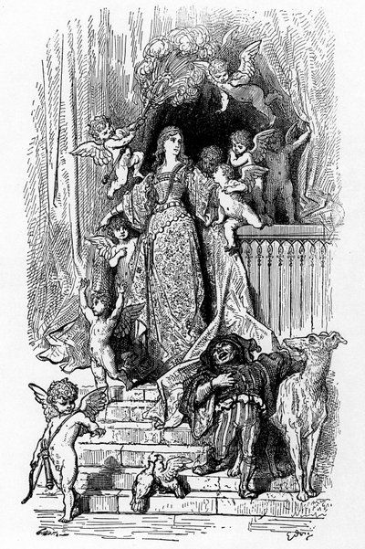 Alcina dicsőségében alkotó: Gustave Dore