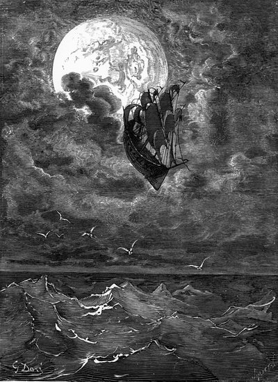 Münchausen báró: Utazás a Holdra, Doré. alkotó: Gustave Dore